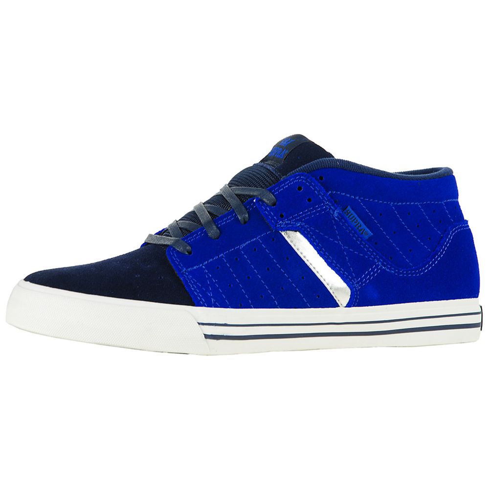 Chaussures de Skate Supra EE Diablo 1.5 Noir Bleu Black Suede Homme | JRZ-20925920